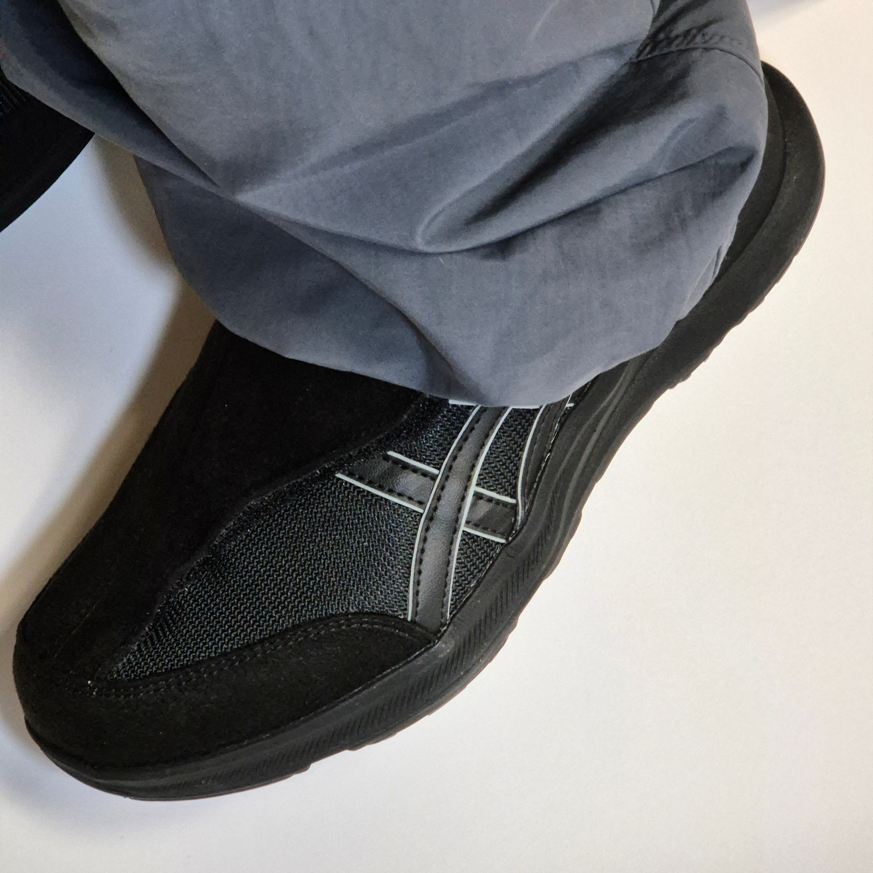 Asics Life Walker 010 Black - 3E Wide 착용 스타일 - 3