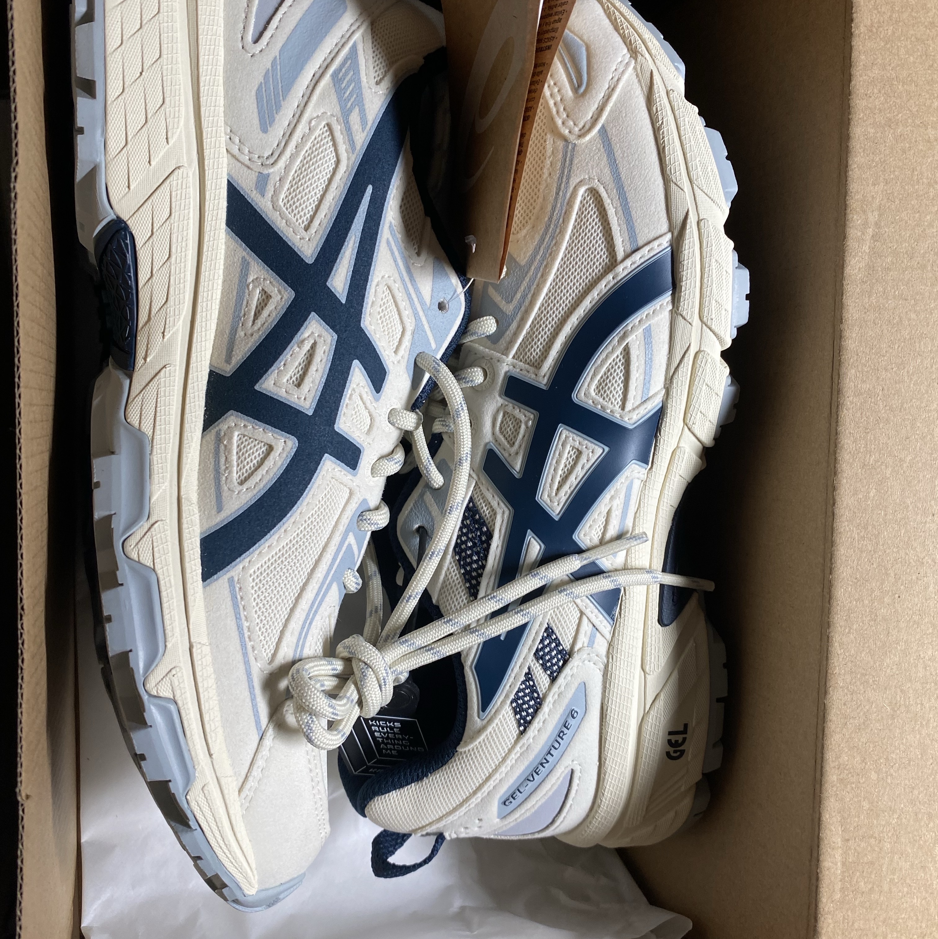 Asics Gel-Venture 6 SPS Birch French Blue 착용 스타일