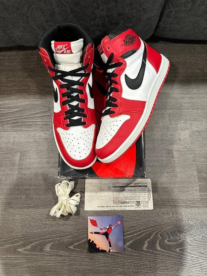 Jordan 1 OG Chicago 1985 착용 스타일 - 1