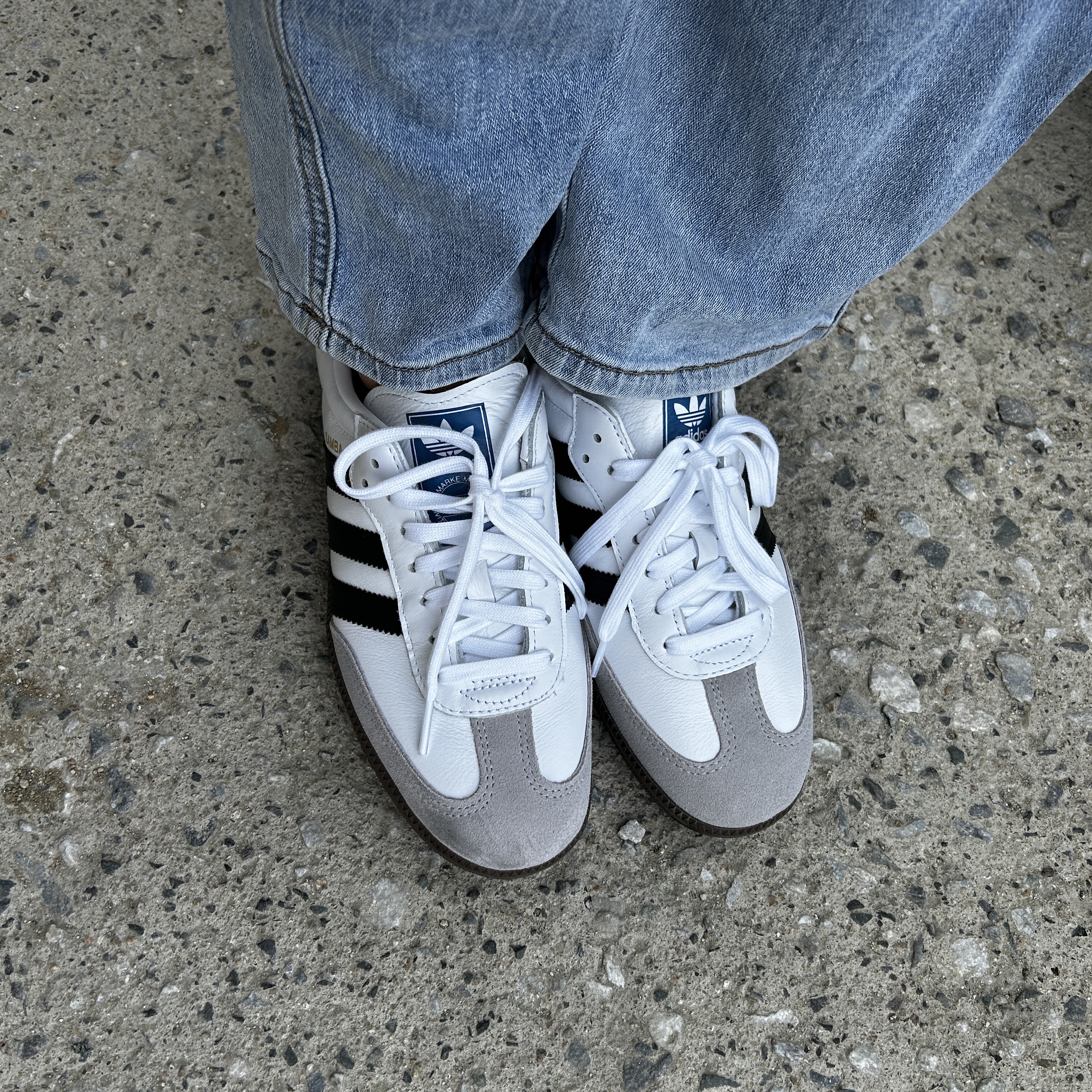 Adidas Samba OG Cloud White 착용 스타일