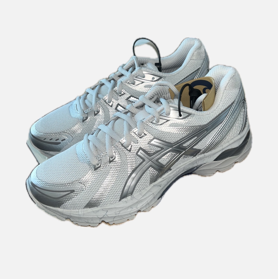 (W) Asics Gel-Flux 4 CN Gray Silver 착용 스타일