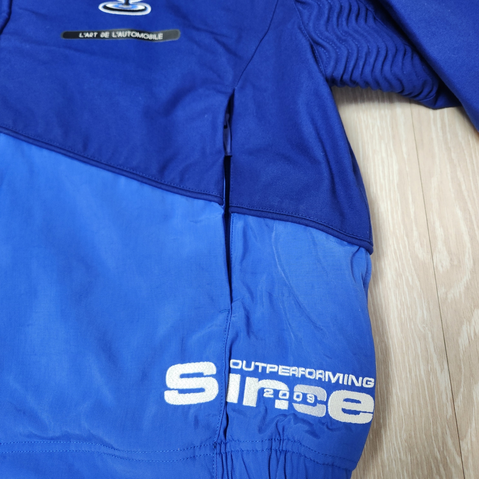 Nike x Drake Nocta x Kar L'Art De L'Automobile Racing Jacket Deep Royal Blue (FD2194-455), Nike x Drake Nocta x Kar L'Art De L'Automobile Pant Deep Royal Blue (FD6510-455) 착용 스타일 - 10
