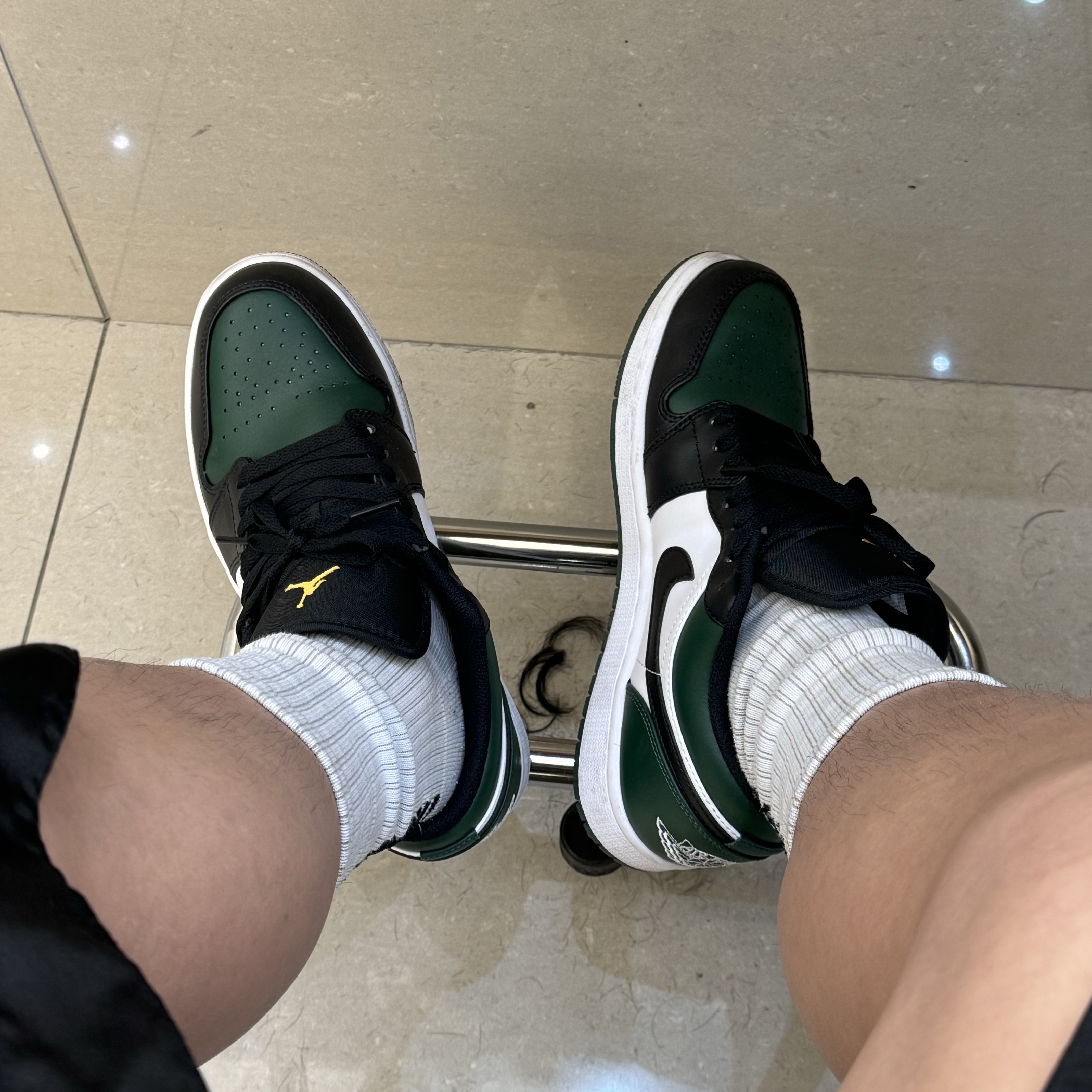 Jordan 1 Low Green Toe 착용 스타일