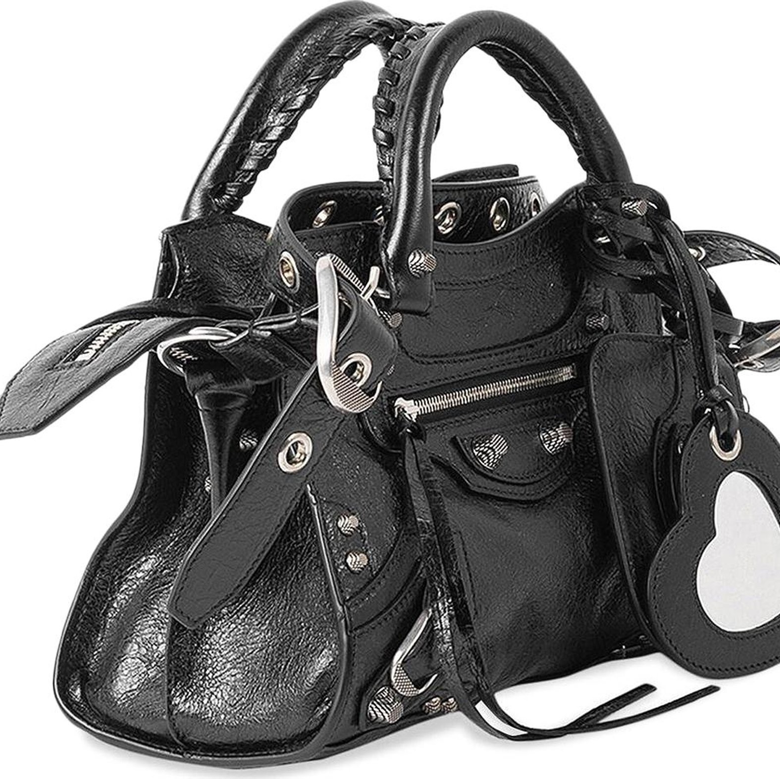 Balenciaga Neo Cagole XS Handbag Black 착용 스타일 - 1