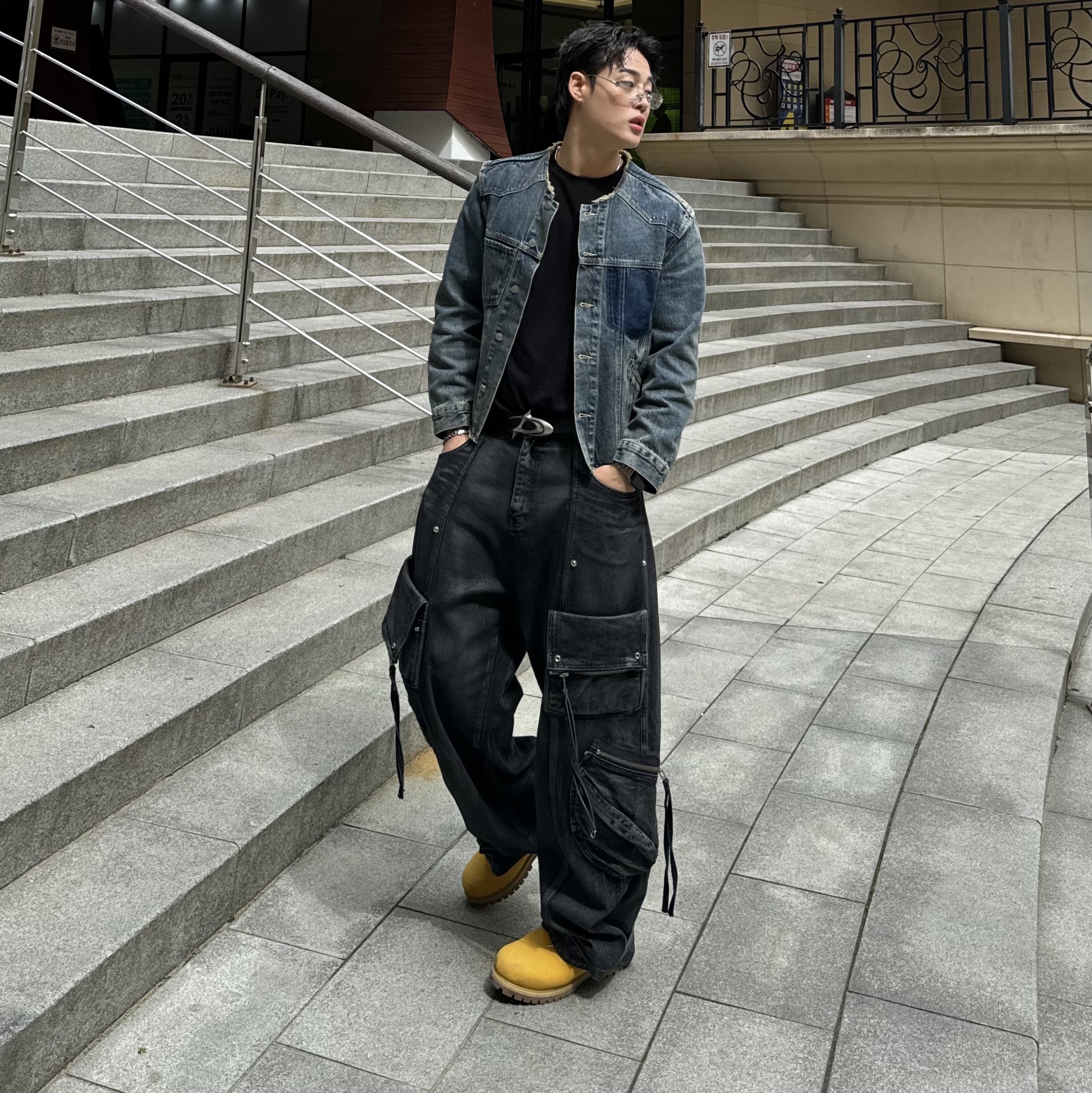 Timberland Premium 6 inch Waterproof Boot Yellow - Wide 착용 스타일 - 3