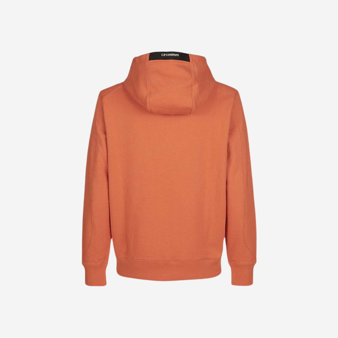 C.P. Company Diagonal Raised Fleece Hooded Sweatshirt Harvest Pumpkin Orange - 23SS 상세 이미지 2