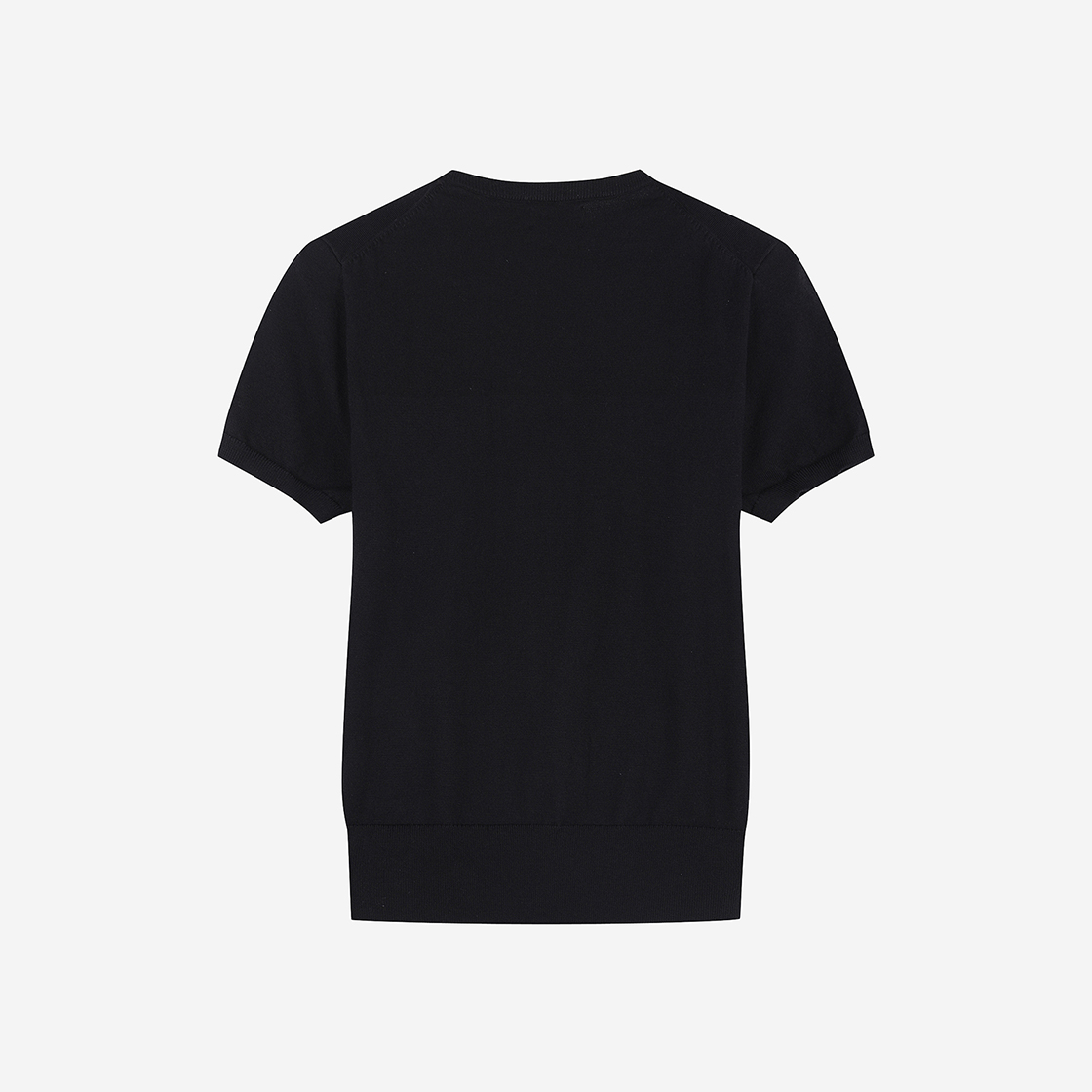 폴로 랄프 로렌 우먼 코튼 블렌드 숏 슬리브 스웨터 블랙(Polo Ralph Lauren Women Cotton Blend Short Sleeve Sweater Black) - 2