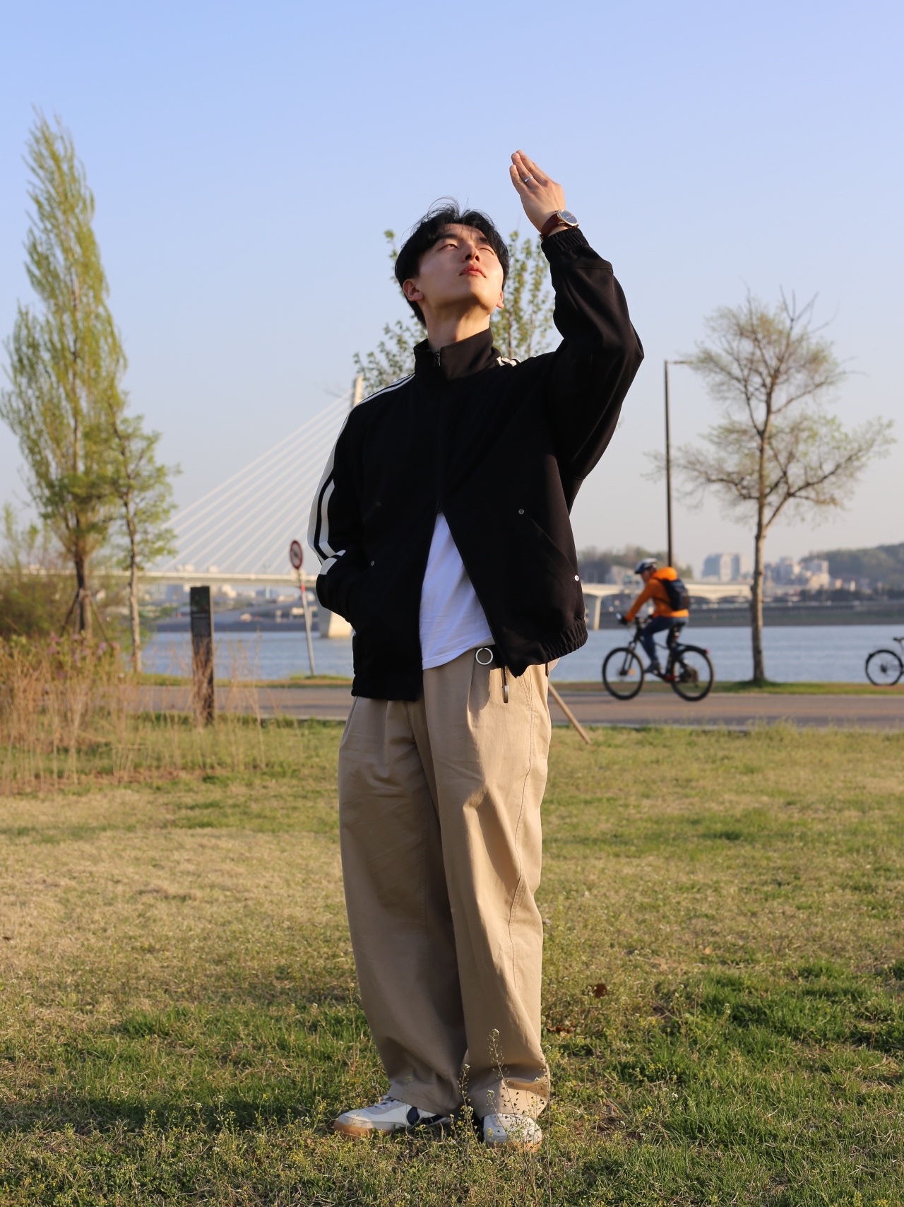 Nike x J.Crew Killshot 2 Sail Midnight Navy 착용 스타일