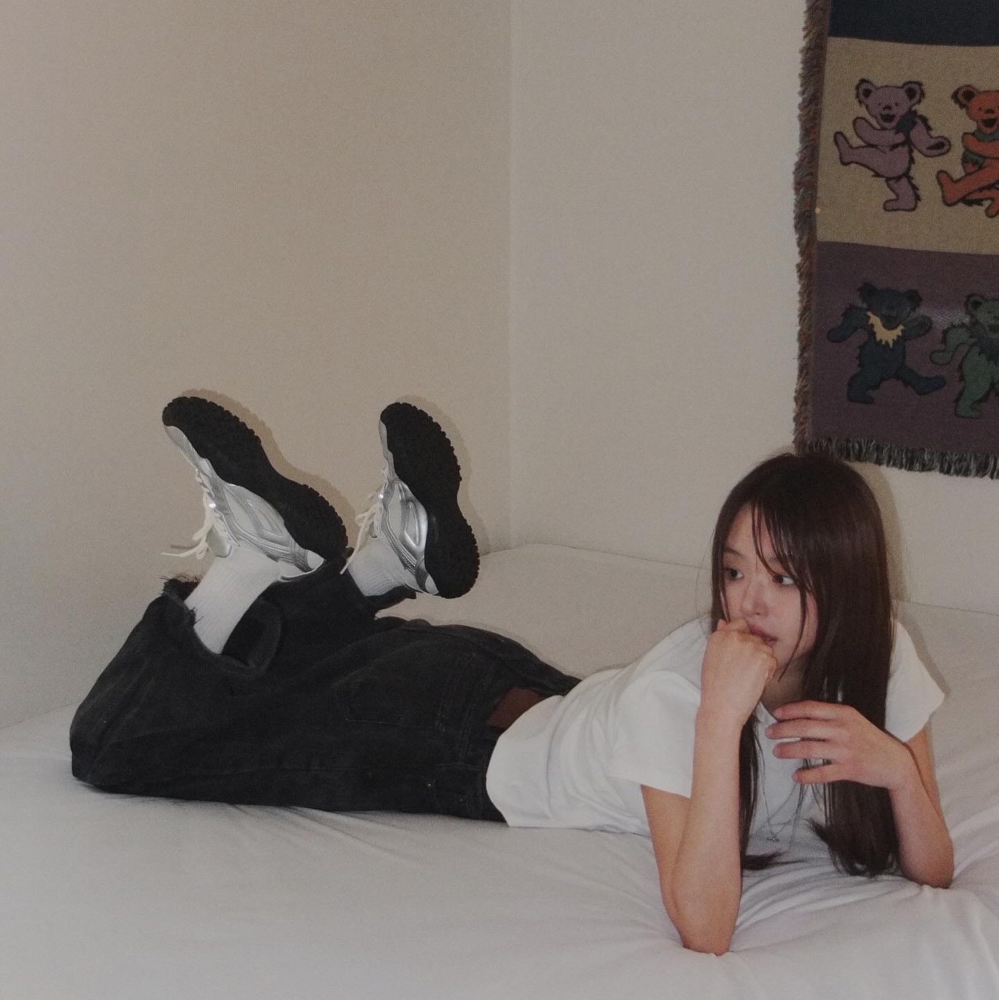 Fila Echappe MS Silver Moon 착용 스타일 - 1