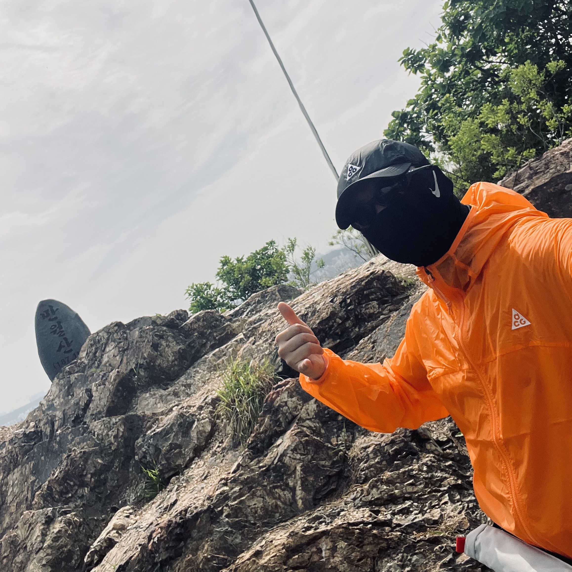 Nike ACG Windproof Cinder Cone Jacket Bright Mandarin - Asia, Oakley Eye Jacket Redux Matte Black Frame Prizm Grey Lenses High Bridge Fit 착용 스타일 - 2