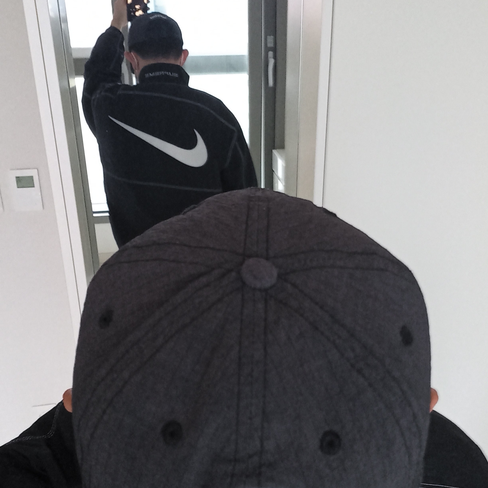 Supreme x Nike Ripstop Pullover Black - 24SS, Supreme Cordura Ripstop S Logo 6-Panel Black - 23SS 착용 스타일 - 3