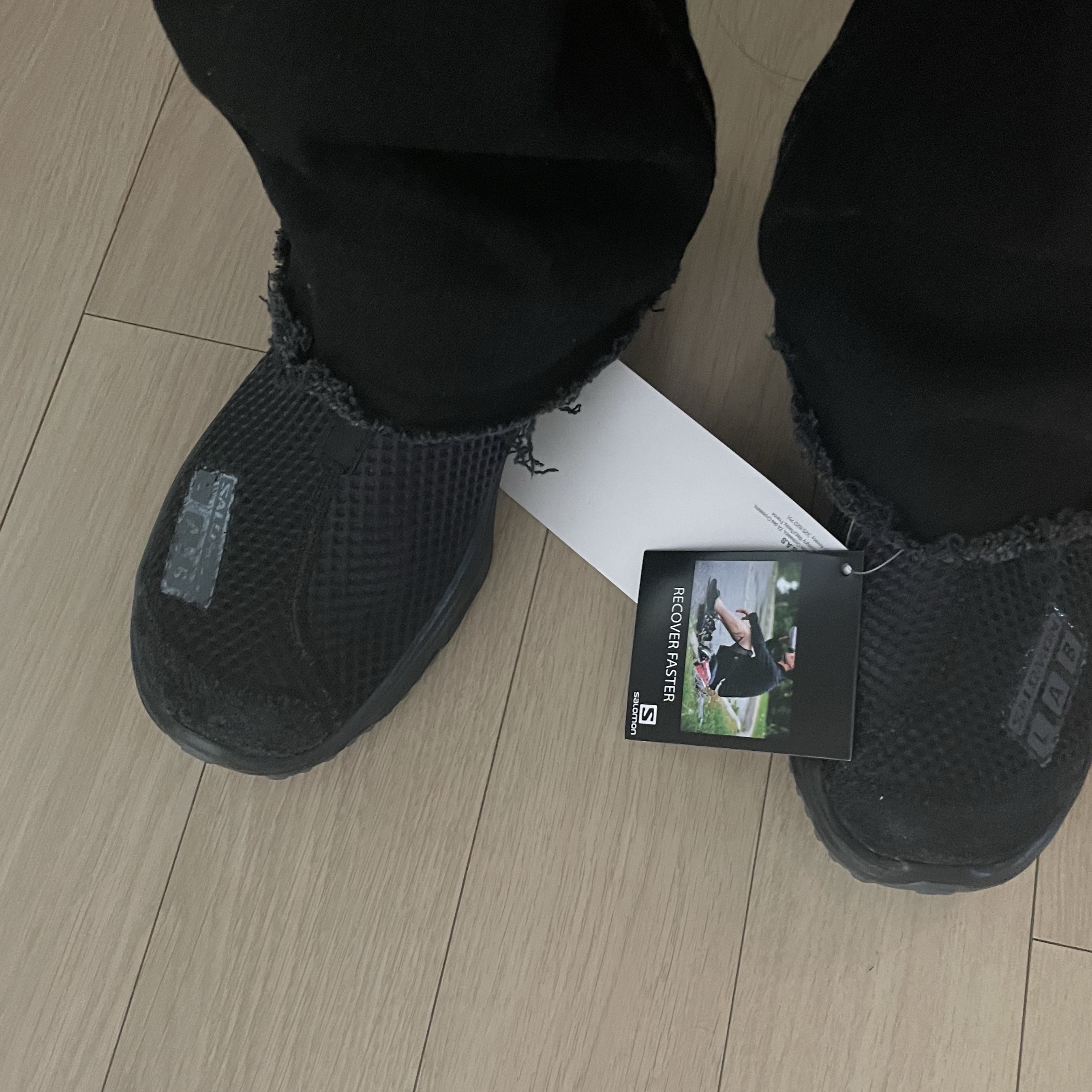 Salomon RX Moc 3.0 Suede Black Magnet 착용 스타일