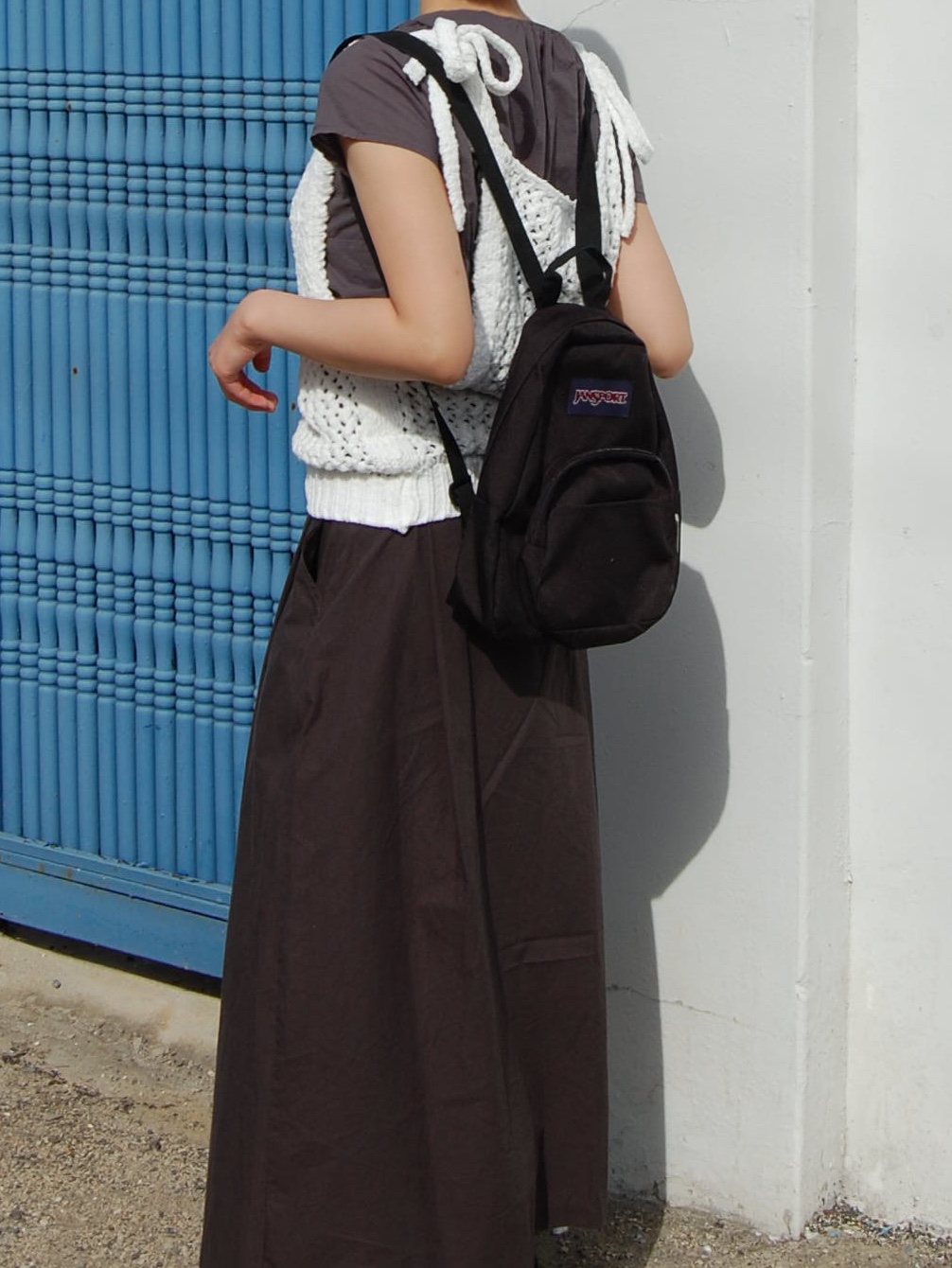 Onitsuka Tiger Mexico 66 Black White, Jansport Half Pint Mini Backpack Black 착용 스타일 - 3