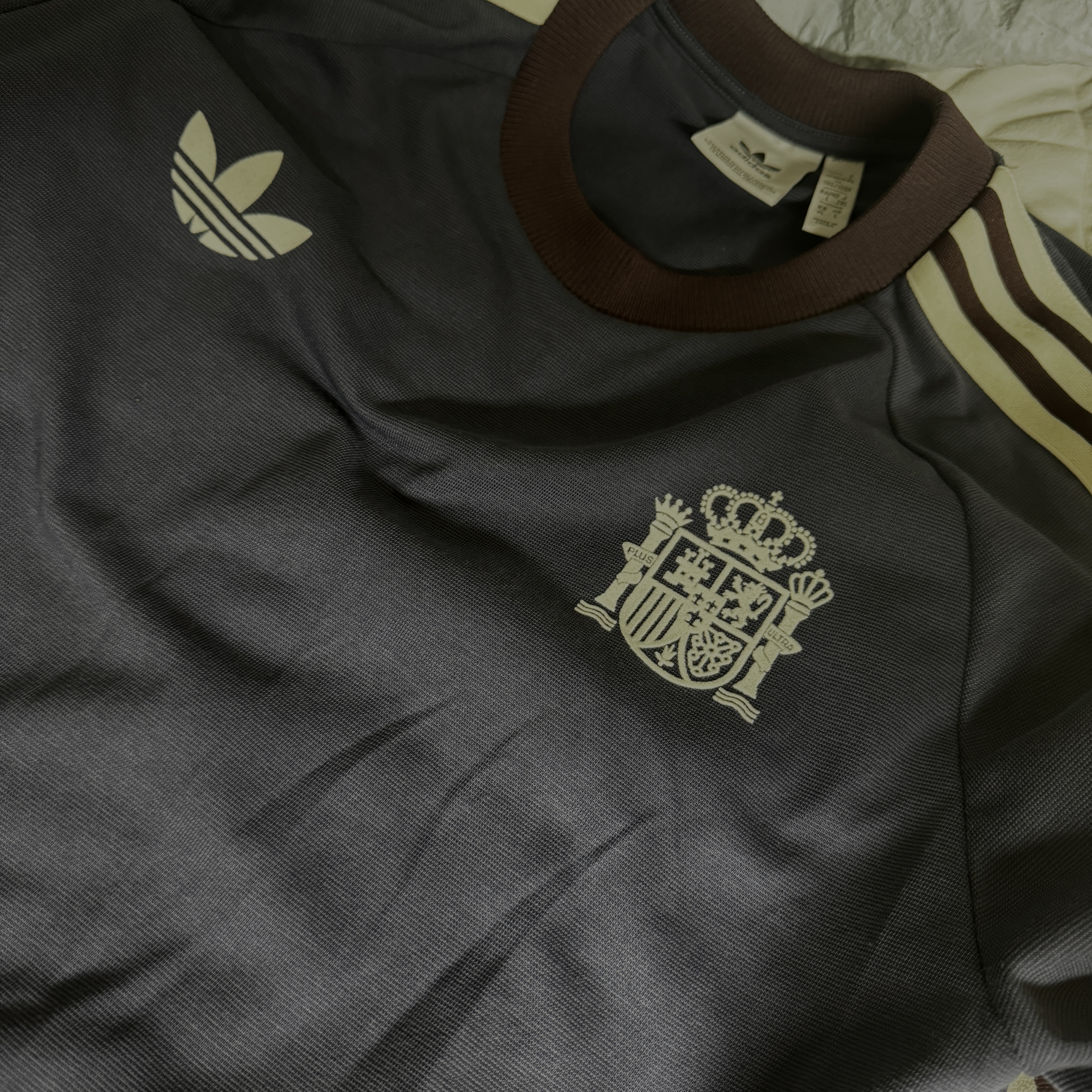 Adidas Spain Adicolor Classics 3-Stripes T-Shirt Shadow Navy - KR Sizing 착용 스타일 - 1