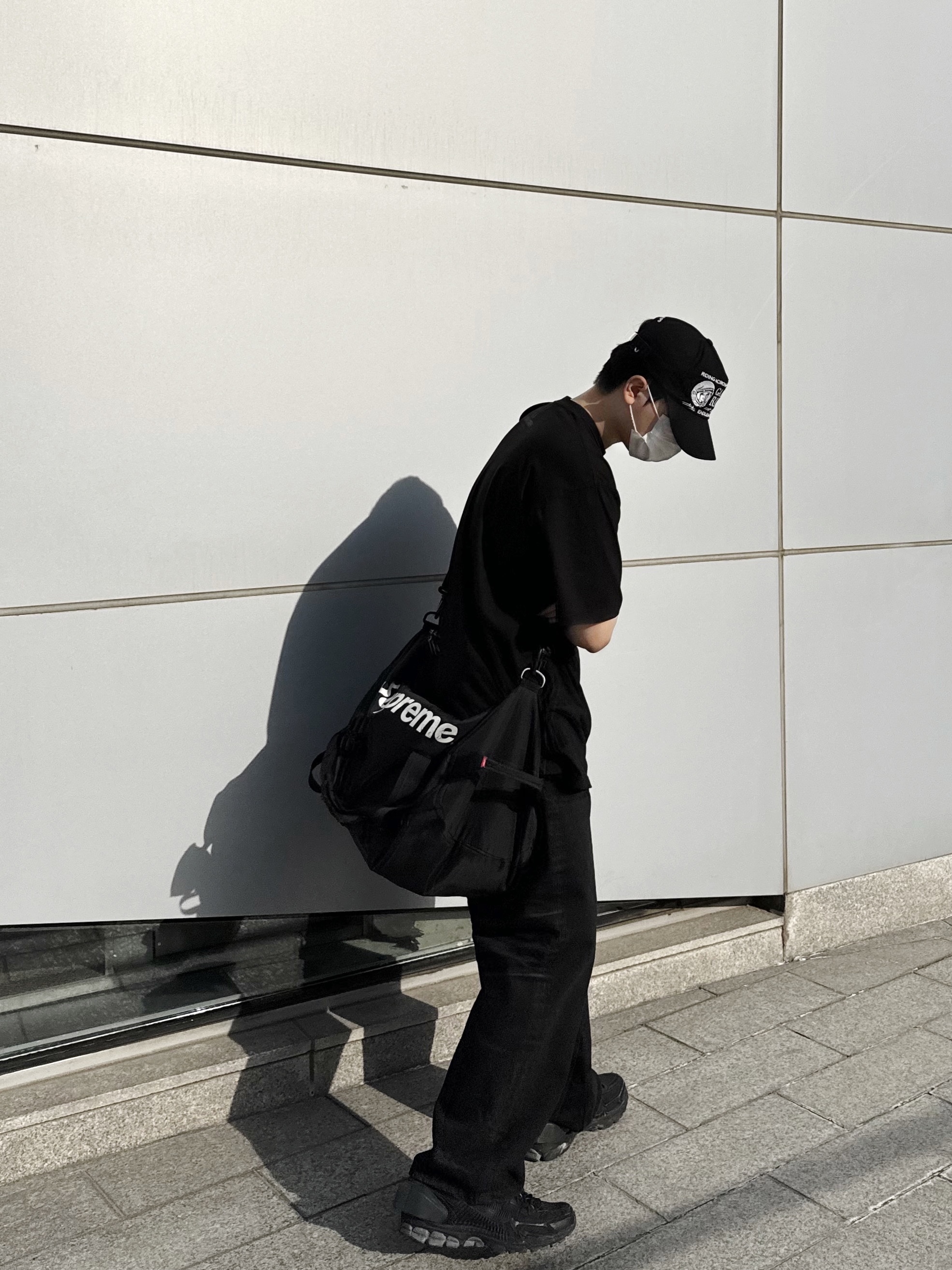 Nike x A-Cold-Wall Zoom Vomero 5 Black, Project G/R Backward Denim Pants Black 착용 스타일 - 1