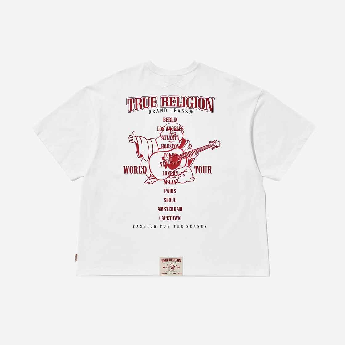 TR24SSTS05MWH True Religion TR World Tour T-Shirt White - #2