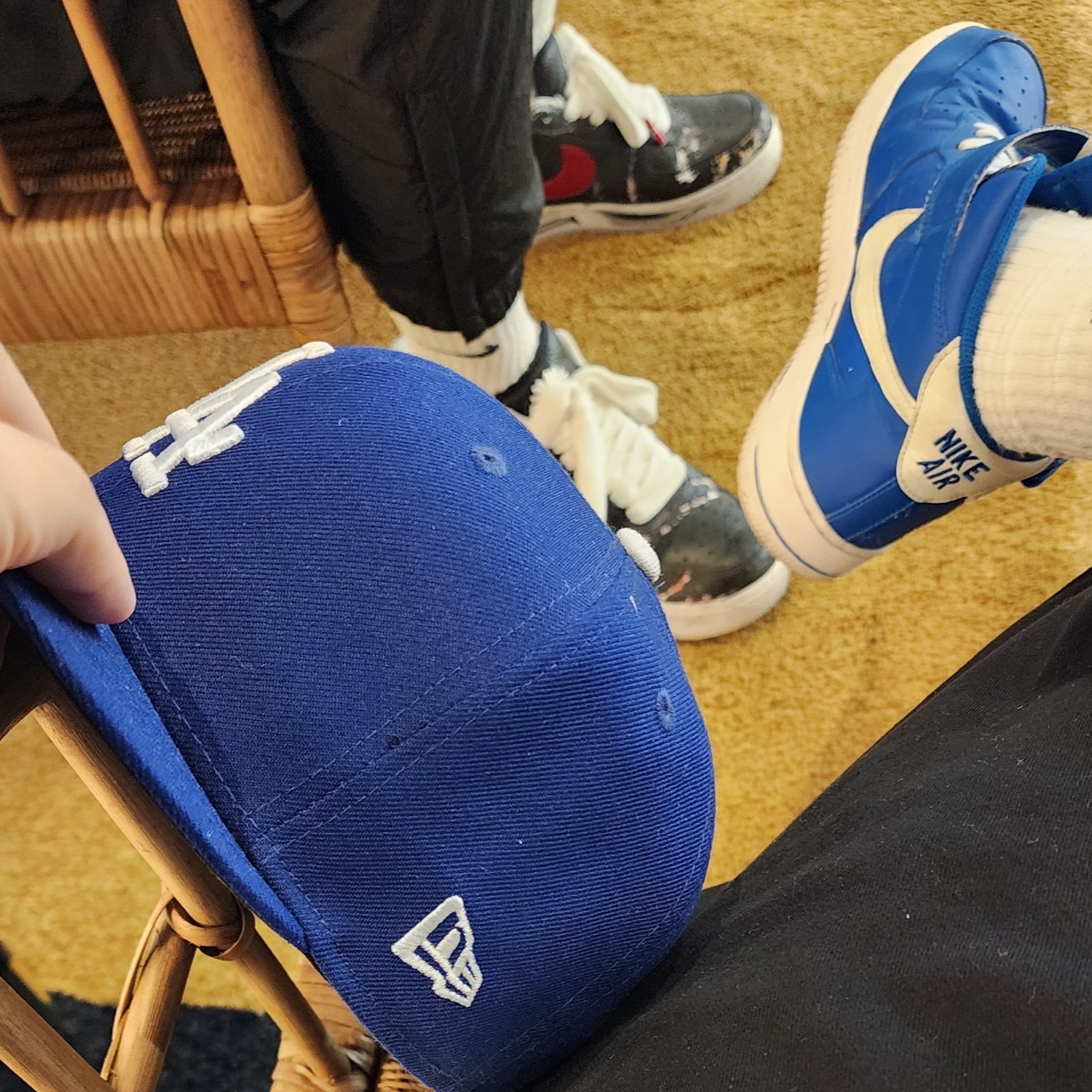 Nike Air Force 1 Mid '07 LV8 40th Anniversary Join Forces Blue Jay 착용 스타일