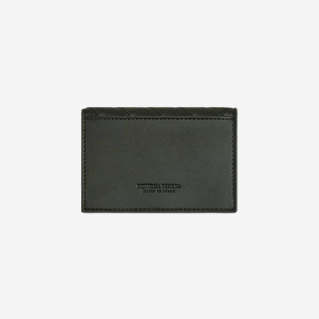 Bottega Veneta Intrecciato Business Card Case Dark Green Mud 상세 이미지 2