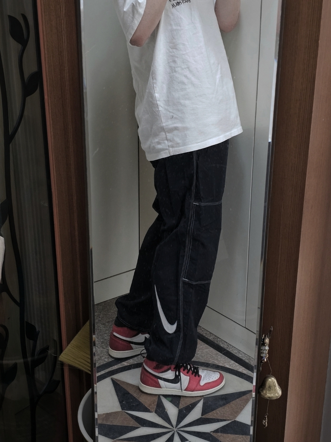 Supreme x Nike Ripstop Track Pants Black - 24SS, Jordan 1 Retro High Spider-Man Origin Story 착용 스타일