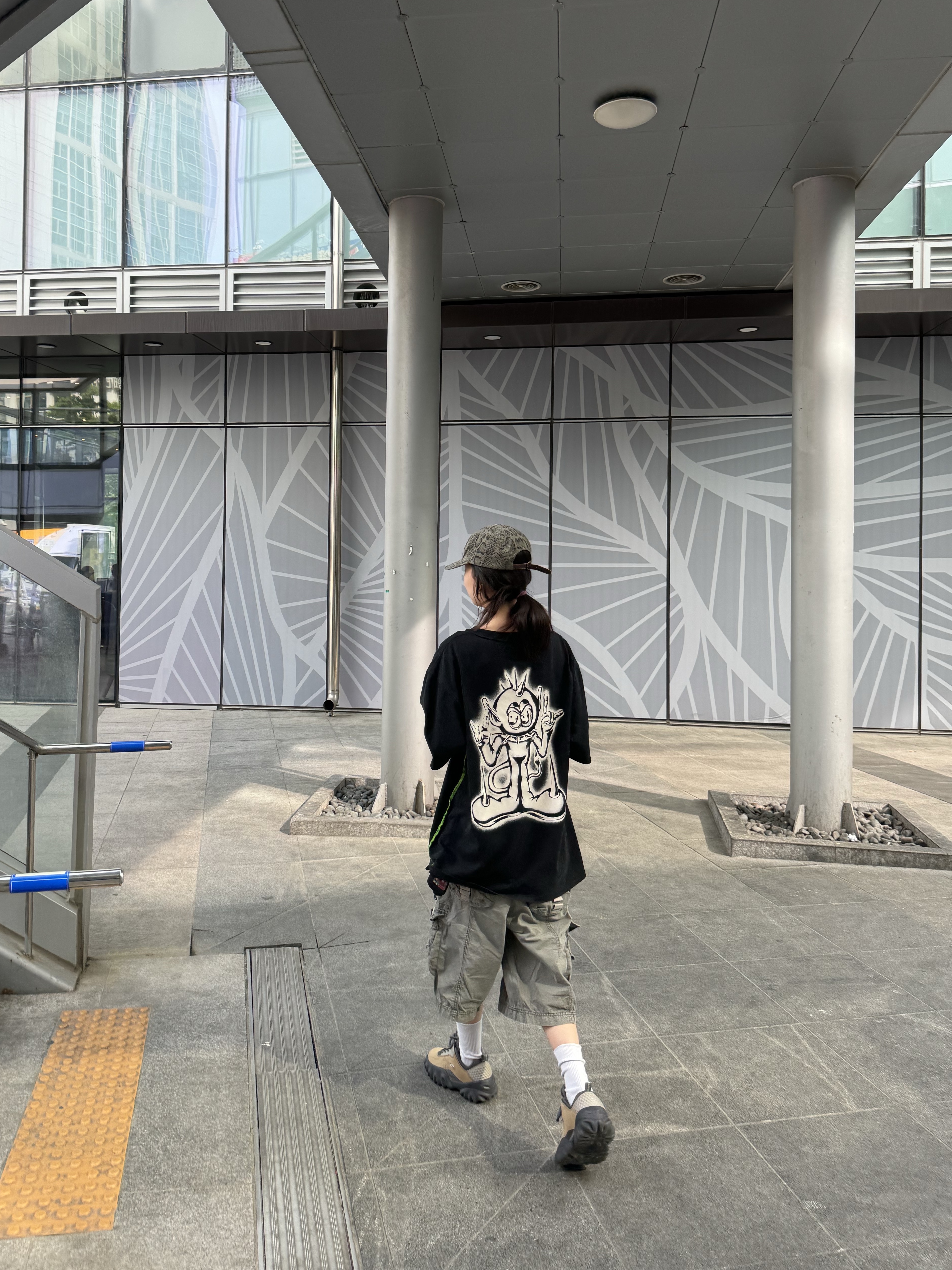 Supreme Washed Chino Twill Camp Cap Snake - 24SS, Human Made Military Card Case Black 착용 스타일 - 3