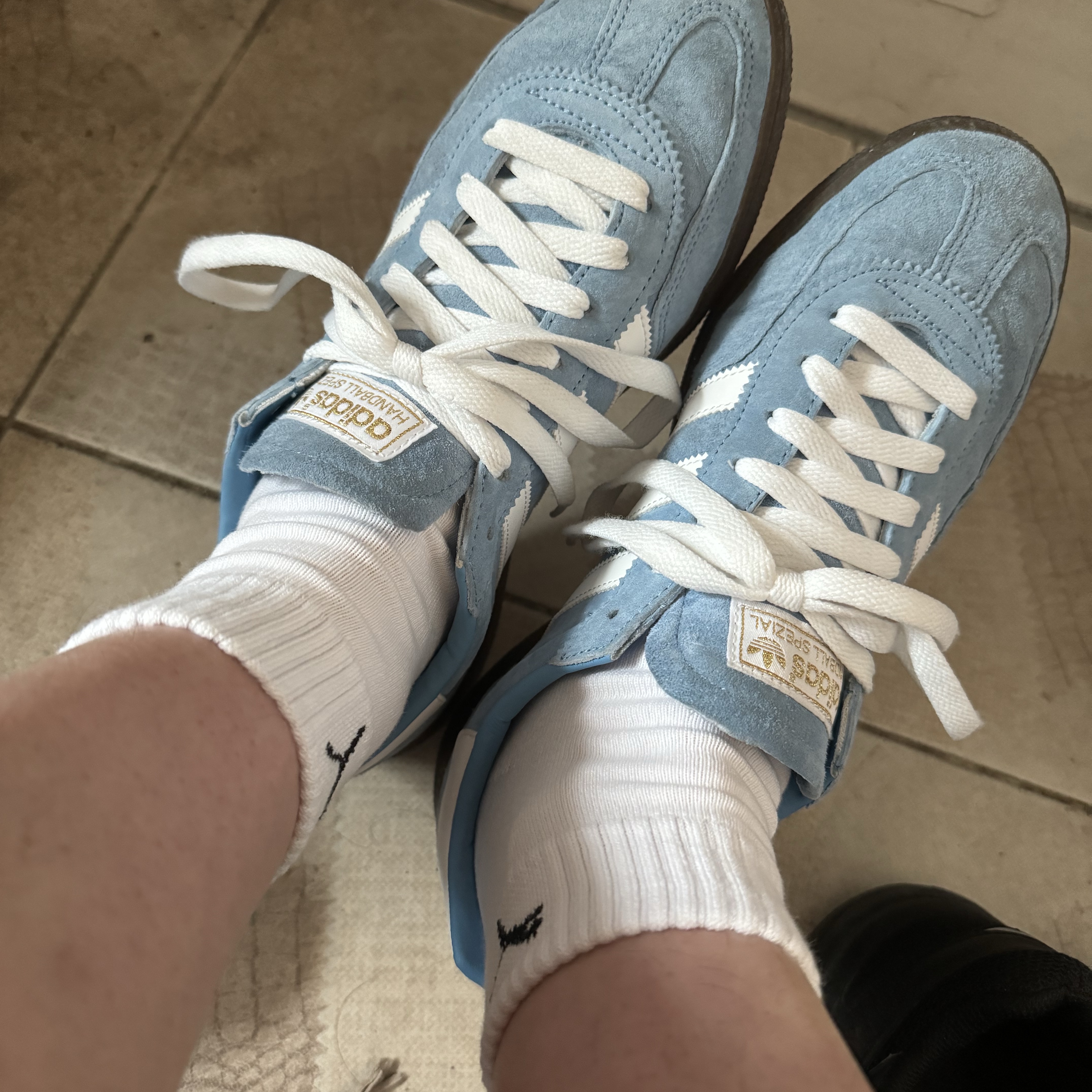 Adidas Spezial Handball Light Blue 착용 스타일