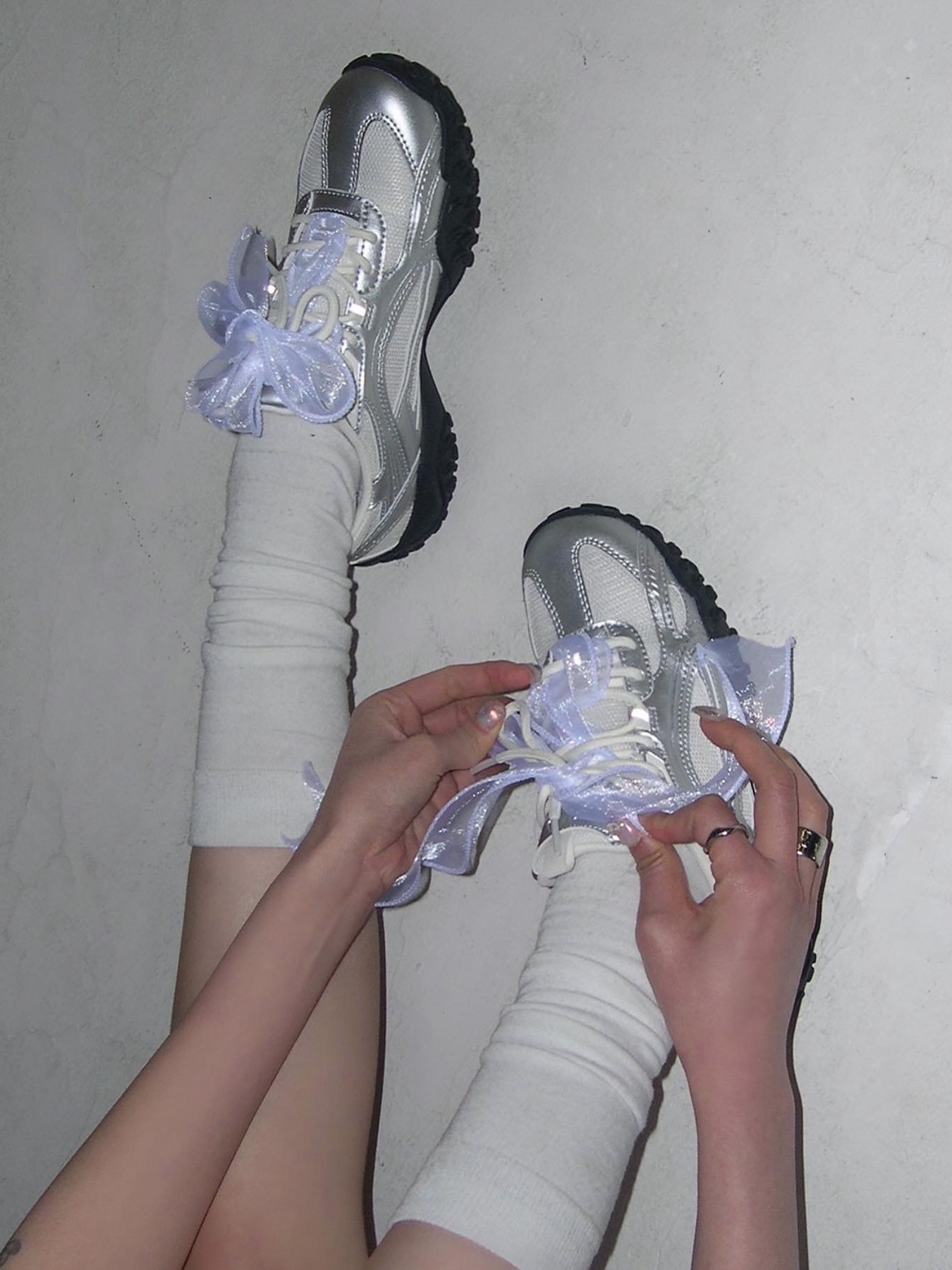 Fila Echappe MS Silver Moon 착용 스타일 - 7