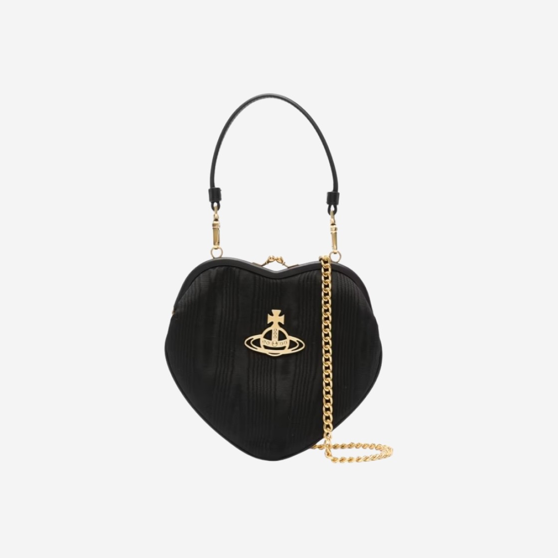 Vivienne Westwood Belle Heart Frame Purse Black 상세 이미지 1