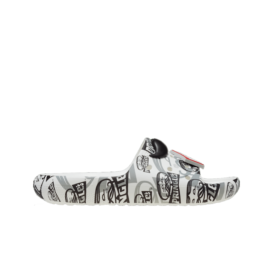 크록스 x 프링글스 클래식 슬라이드 2.0 블랙 화이트(Crocs x Pringles Classic Slide 2.0 Black White) - 1