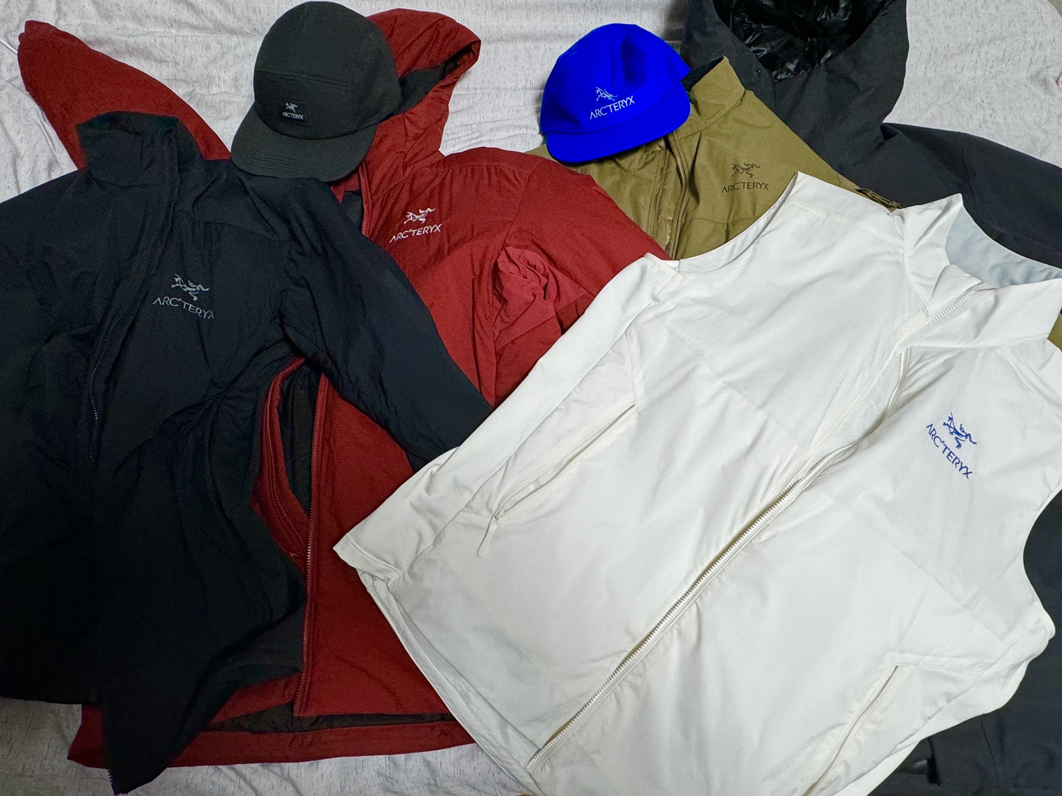 Arc'teryx Gore 5 Panel Cap Vitality, Arc'teryx LEAF Cold WX Jacket LT Gen 2 Crocodile 착용 스타일