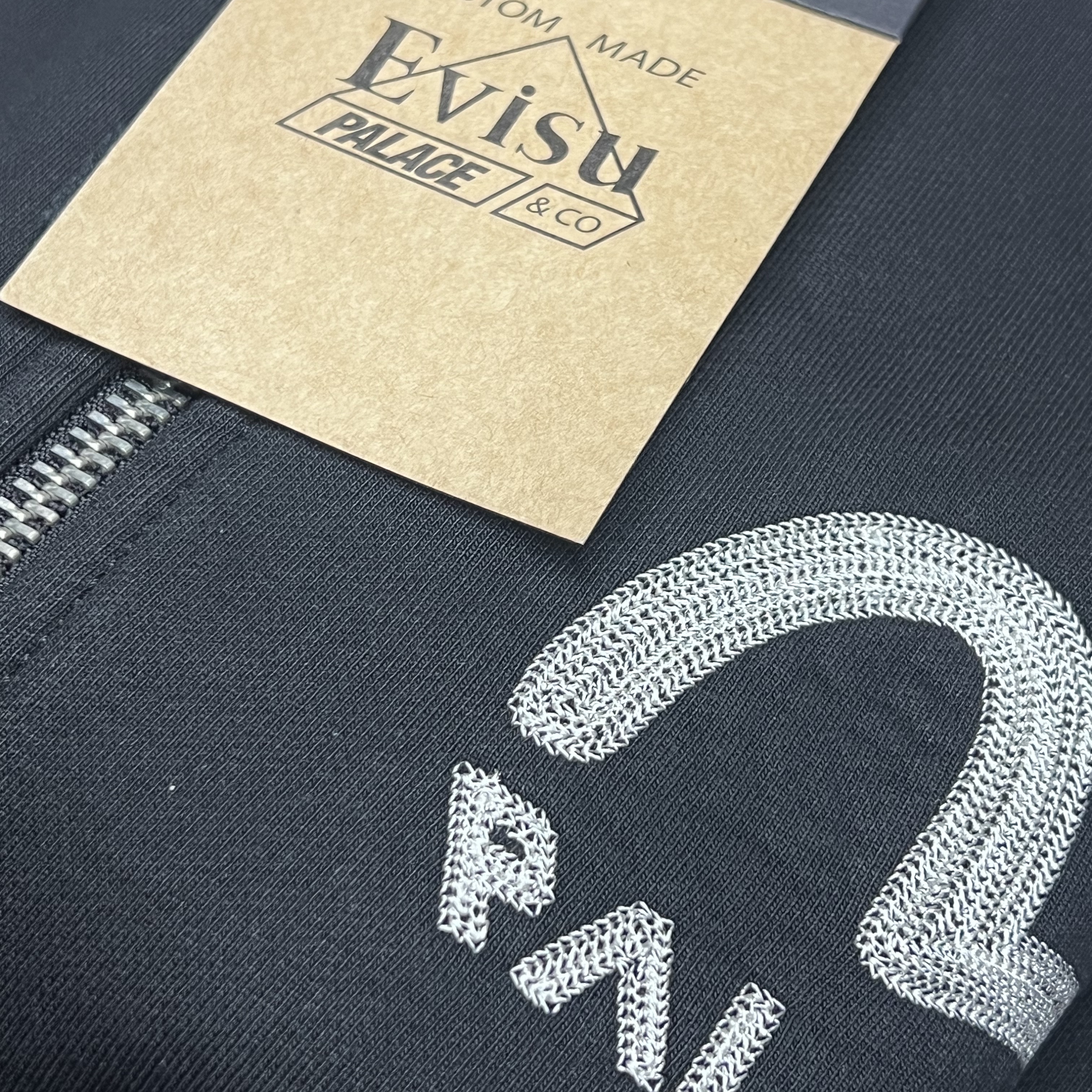 Palace x Evisu Zip Hoodie Black - 24SS 착용 스타일 - 1
