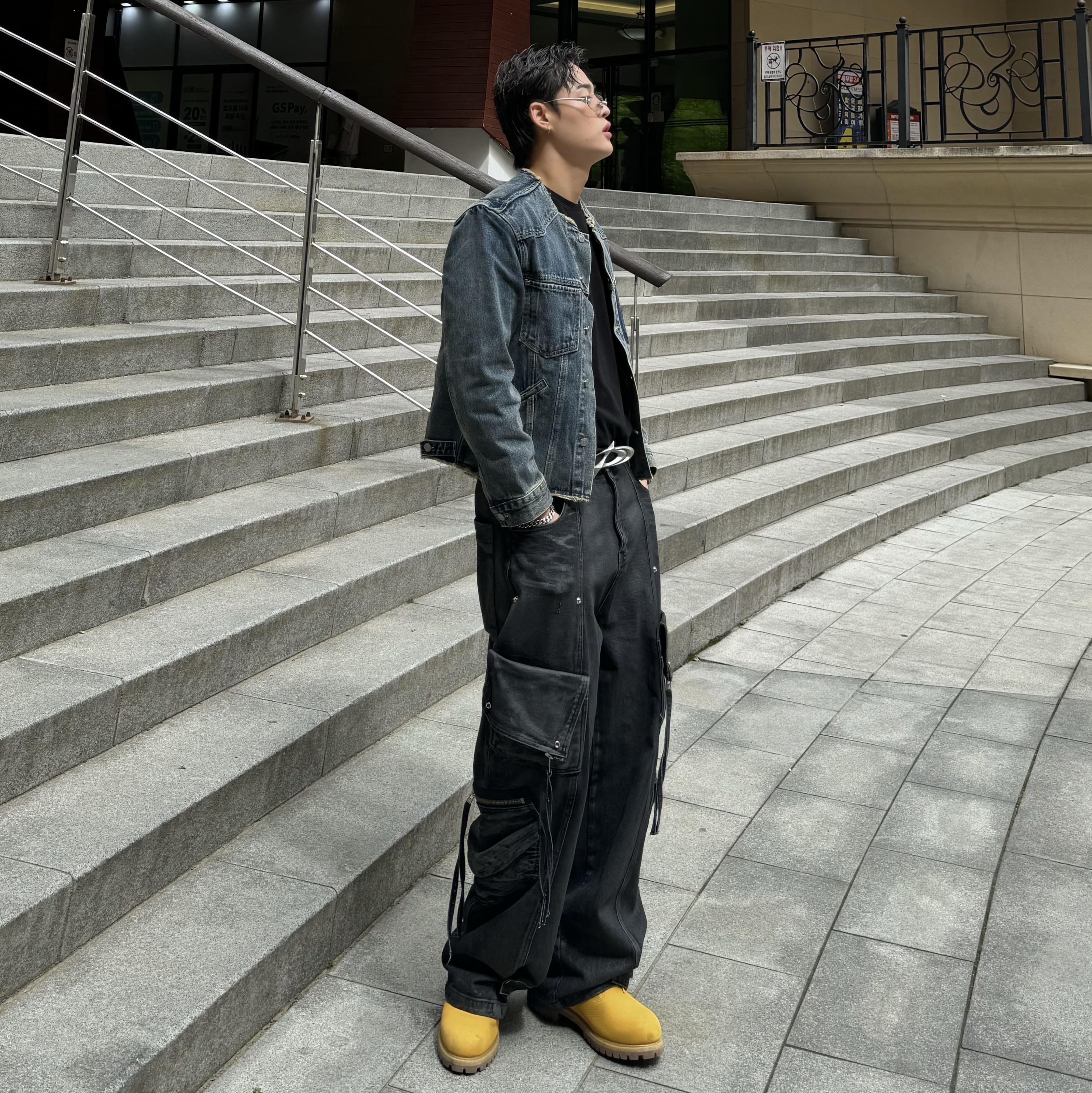 Timberland Premium 6 inch Waterproof Boot Yellow - Wide 착용 스타일 - 2