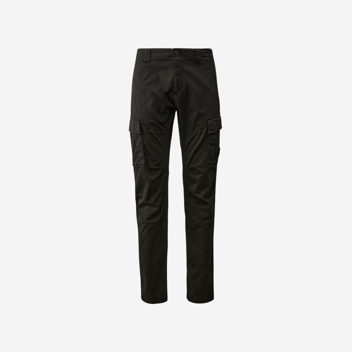 C.P. Company Stretch Sateen Ergonomic Lens Cargo Pants Black - 24SS 상세 이미지 1