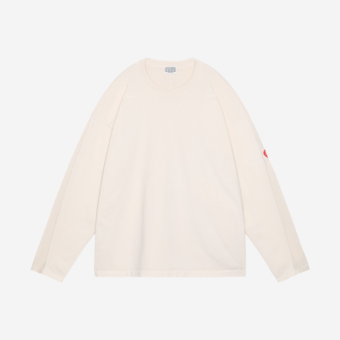 Cav Empt Overdye Forward Line Heavy Long Sleeve T-Shirt Beige - 24SS 상세 이미지 1