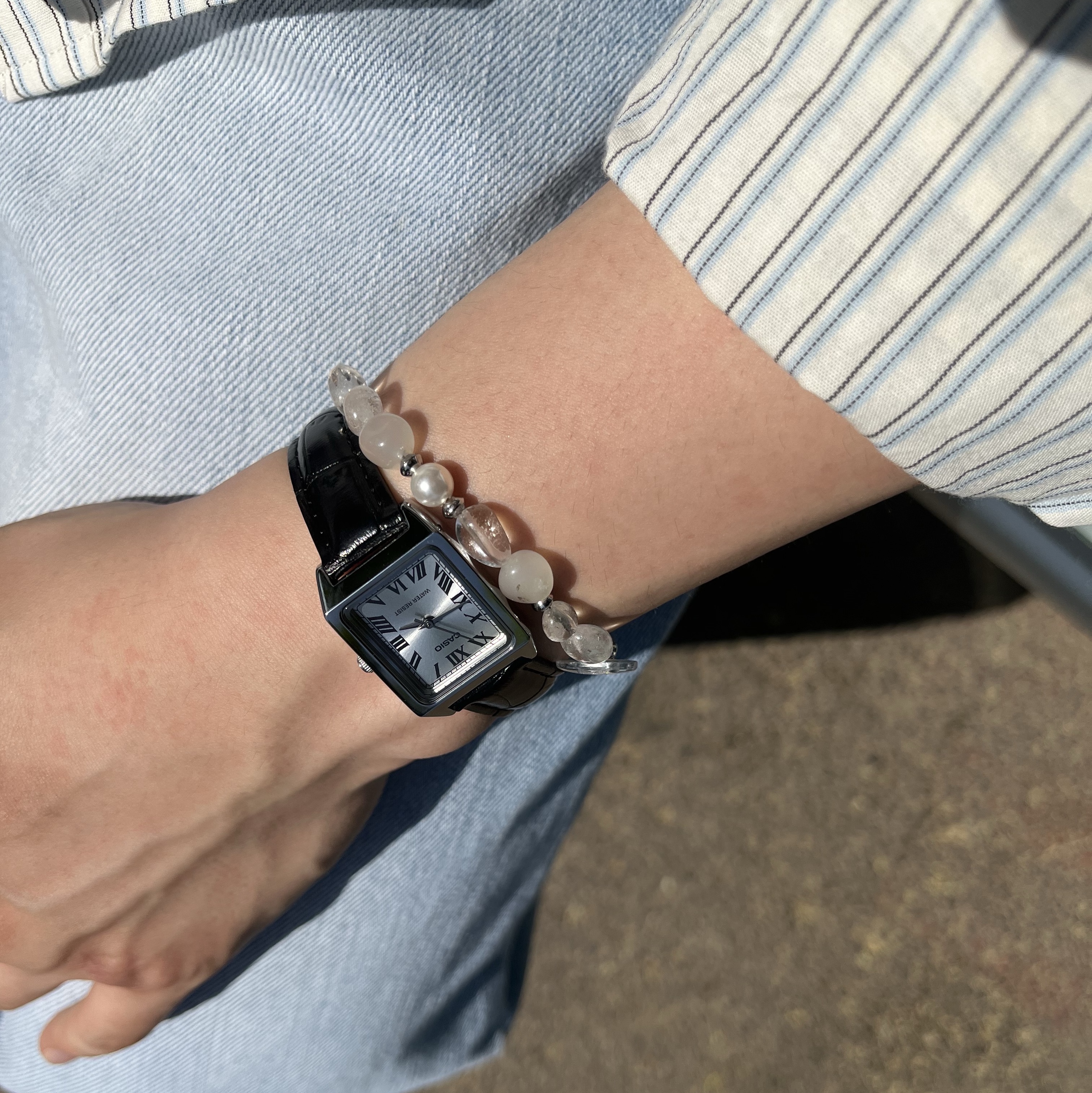 Casio LTP-V007L-7B1 착용 스타일