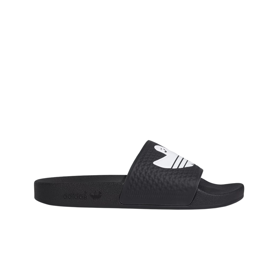 Adidas x Mark Gonzales Shmoofoil Slide Core Black Cloud White 상세 이미지 1