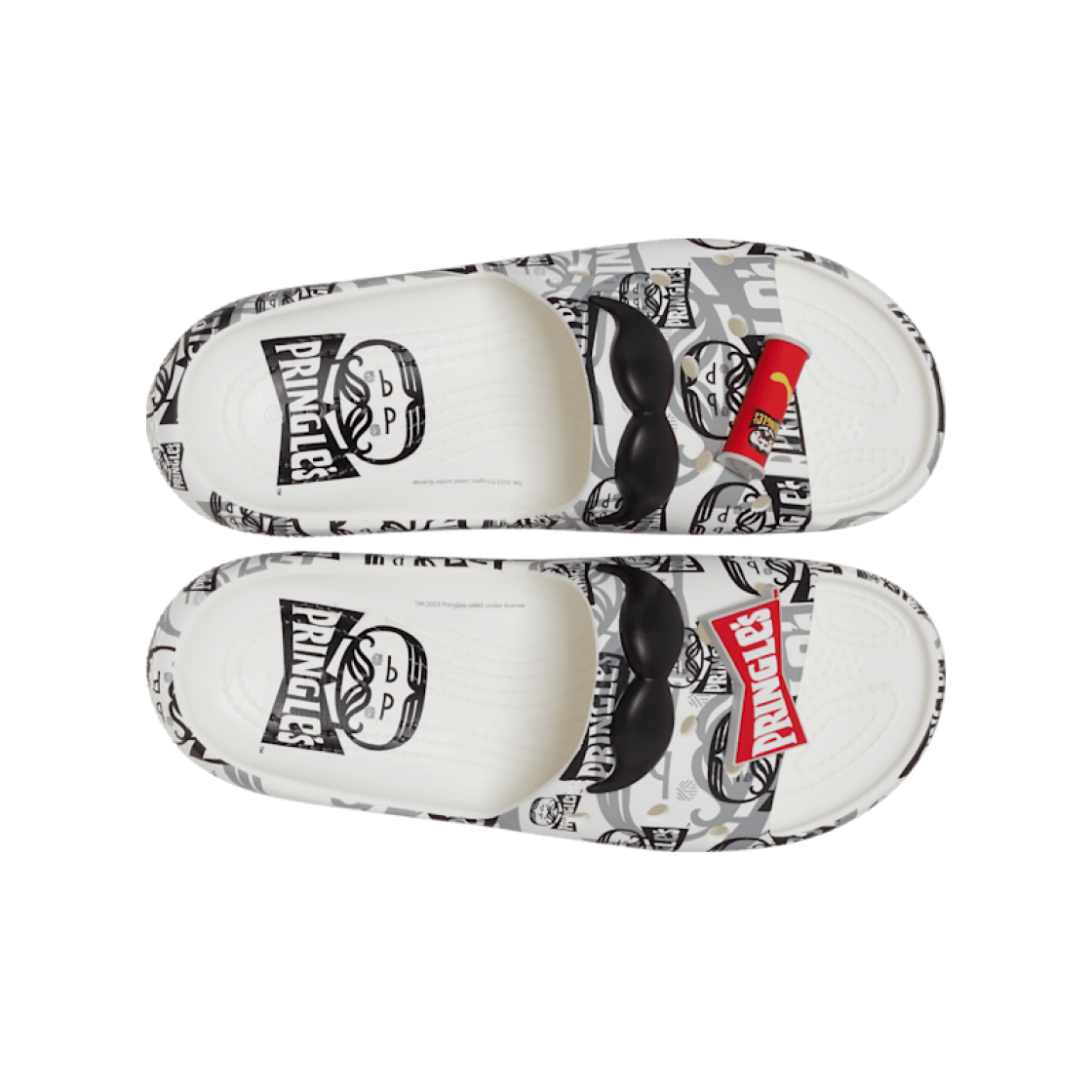 크록스 x 프링글스 클래식 슬라이드 2.0 블랙 화이트(Crocs x Pringles Classic Slide 2.0 Black White) - 2