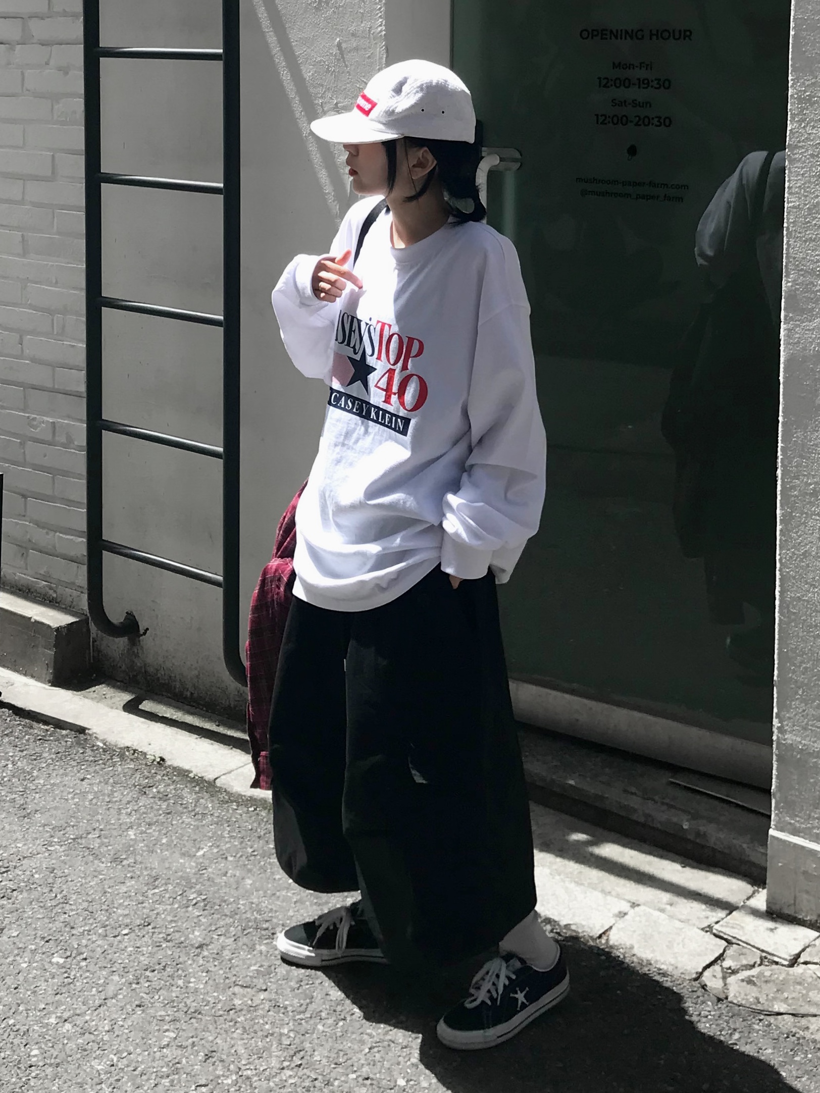 Human Made Boxer Brief Black, Stussy Stu Arch Strapback Cap Black 착용 스타일 - 4