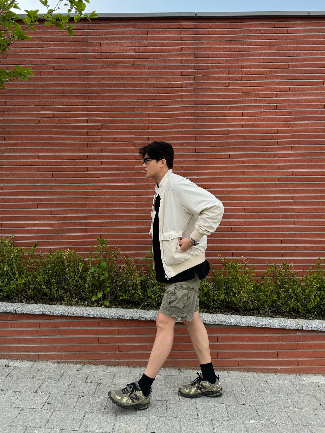 New Balance x Cayl ML610TCL Covert Green 착용 스타일