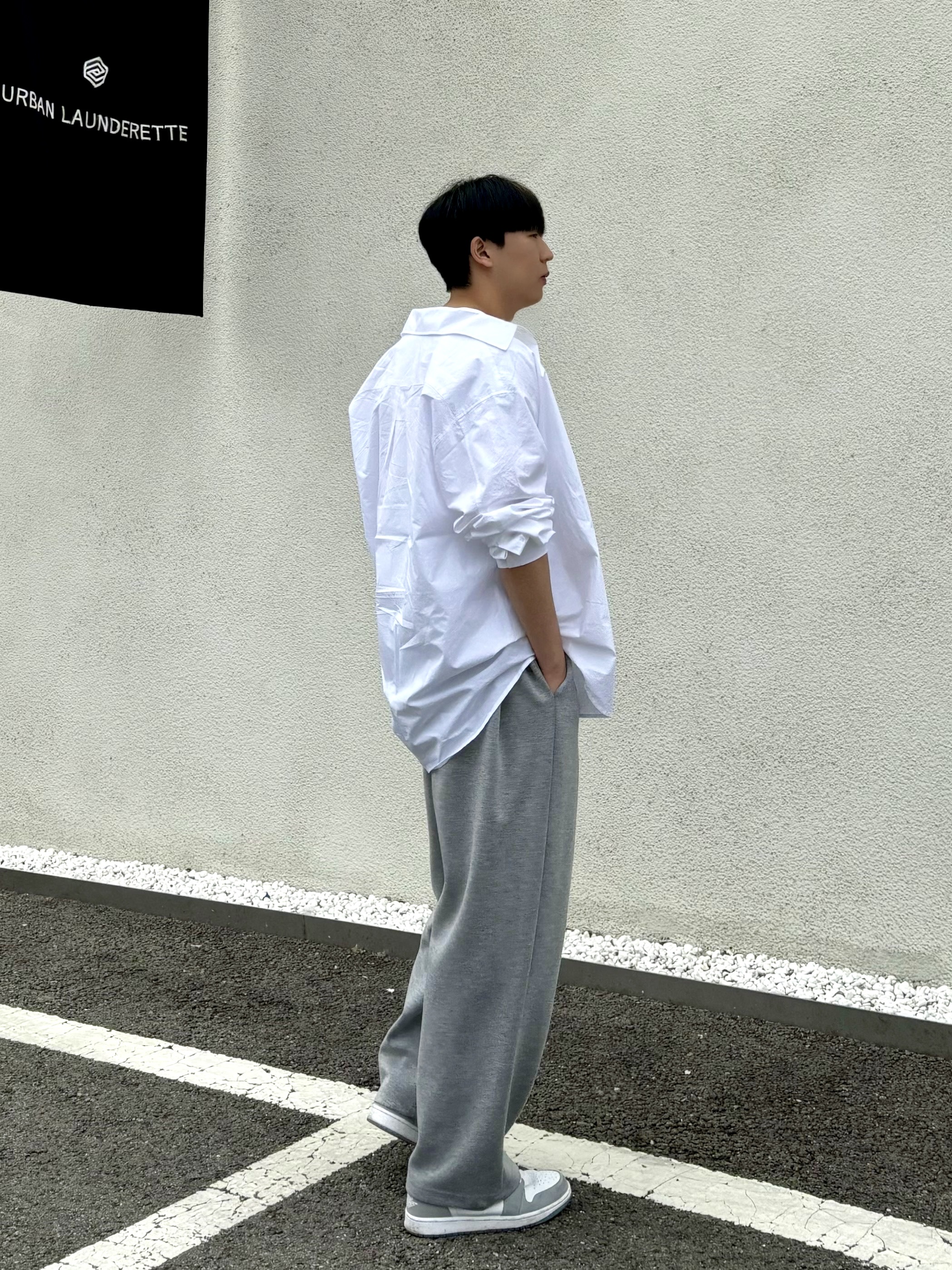 (W) Jordan 1 Low White Wolf Grey 착용 스타일 - 2