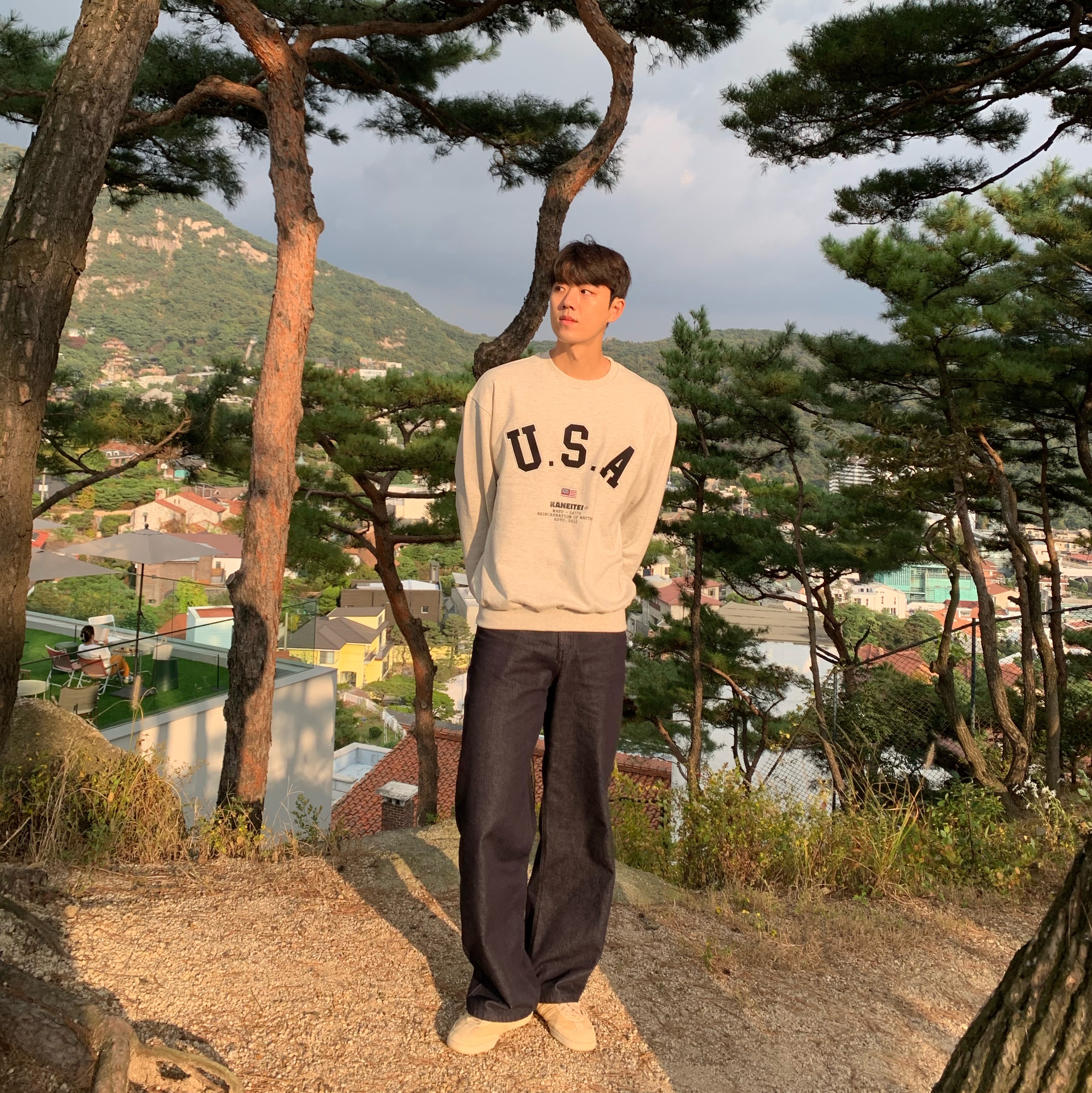 Adidas Samba Magic Beige 착용 스타일 - 3