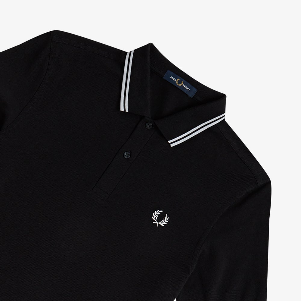 AFPM2413600-350 Fred Perry M3600 Twin Tipped Fred Perry Shirt Black/White - #6