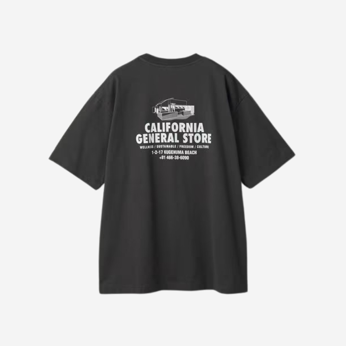 California General Store Organic Cotton Souvenir T-Shirt 1 Dark Gray 상세 이미지 1