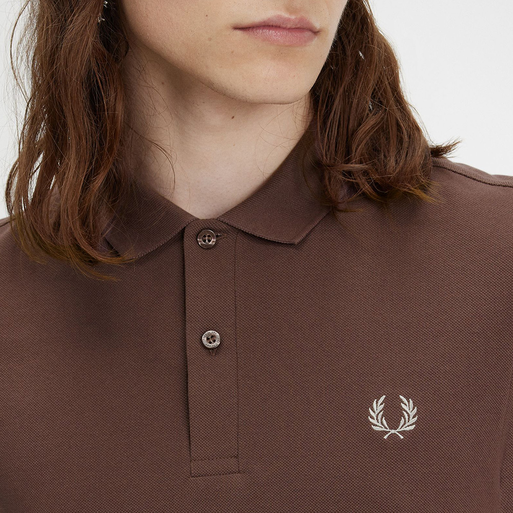 프레드페리 M6000 플레인 프레드페리 셔츠 캐링턴로드브릭/앵커그레이(Fred Perry M6000 Plain Fred Perry Shirt Carrington Road Brick/Warm Grey) - 6