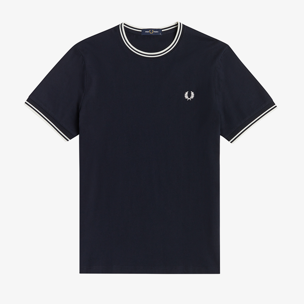 프레드페리 트윈 팁 티셔츠 네이비(Fred Perry Twin Tipped T-Shirt Navy) - 2