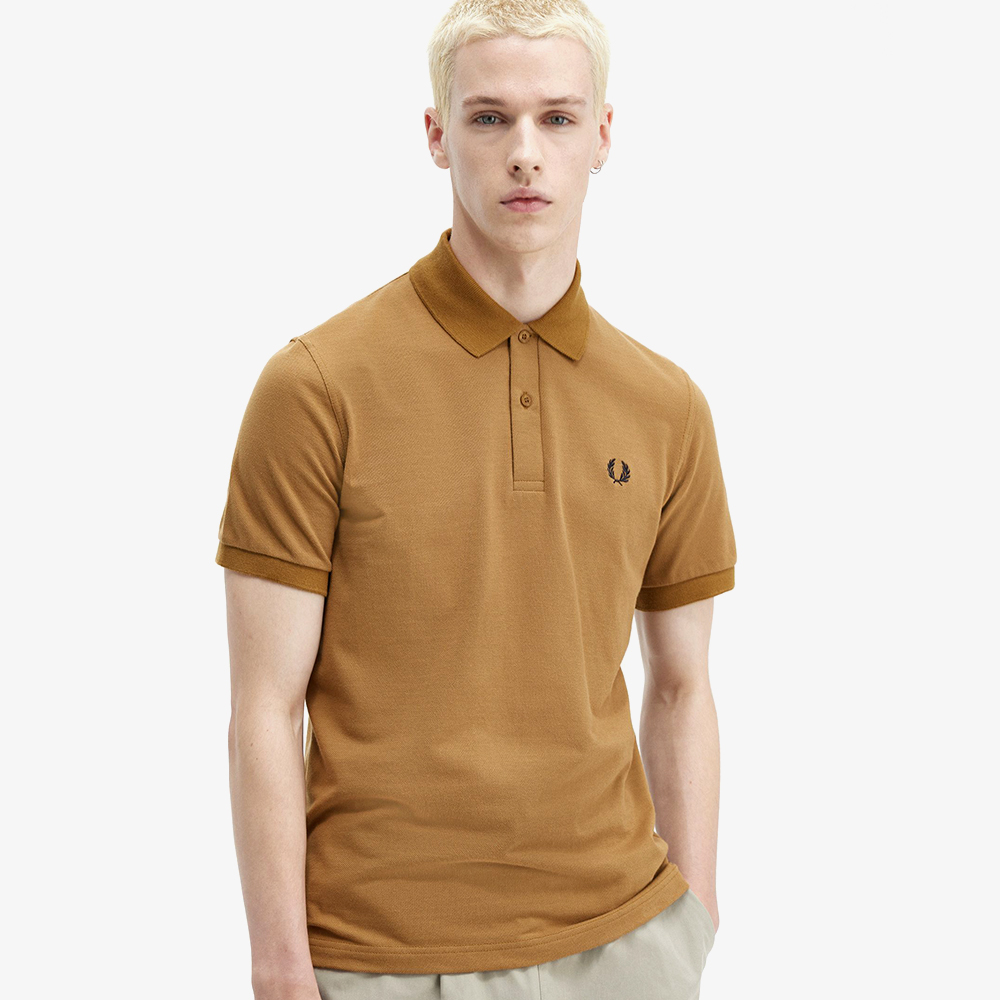 프레드페리 M3 오리지널 프레드페리 셔츠 다크카라멜/네이비(Fred Perry M3 The Original Fred Perry Shirt Dark Caramel/Navy) - 4