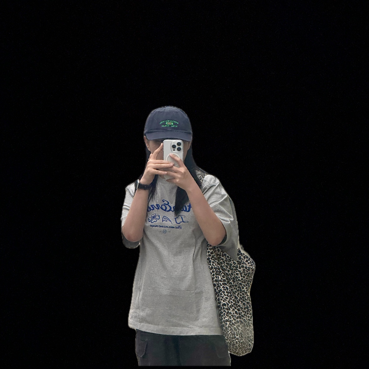 Supreme New York Arc 6-Panel Navy - 24SS 착용 스타일