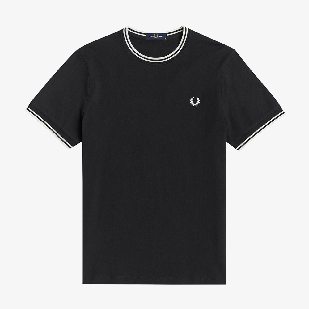 프레드페리 트윈 팁 티셔츠 블랙(Fred Perry Twin Tipped T-Shirt Black) - 2