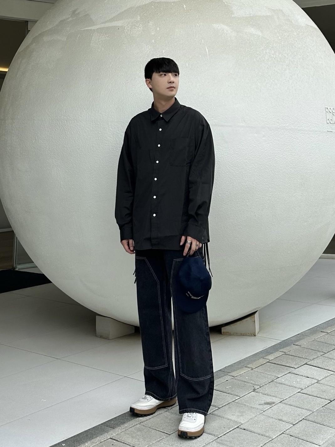 Nike x Tom Sachs General Purpose Shoe Light Cream, Porter Tanker Shoulder Bag S Black 착용 스타일 - 1