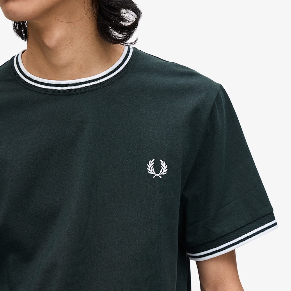 프레드페리 트윈 팁 티셔츠 나이트그린(Fred Perry Twin Tipped T-Shirt Night Green/White) - 6