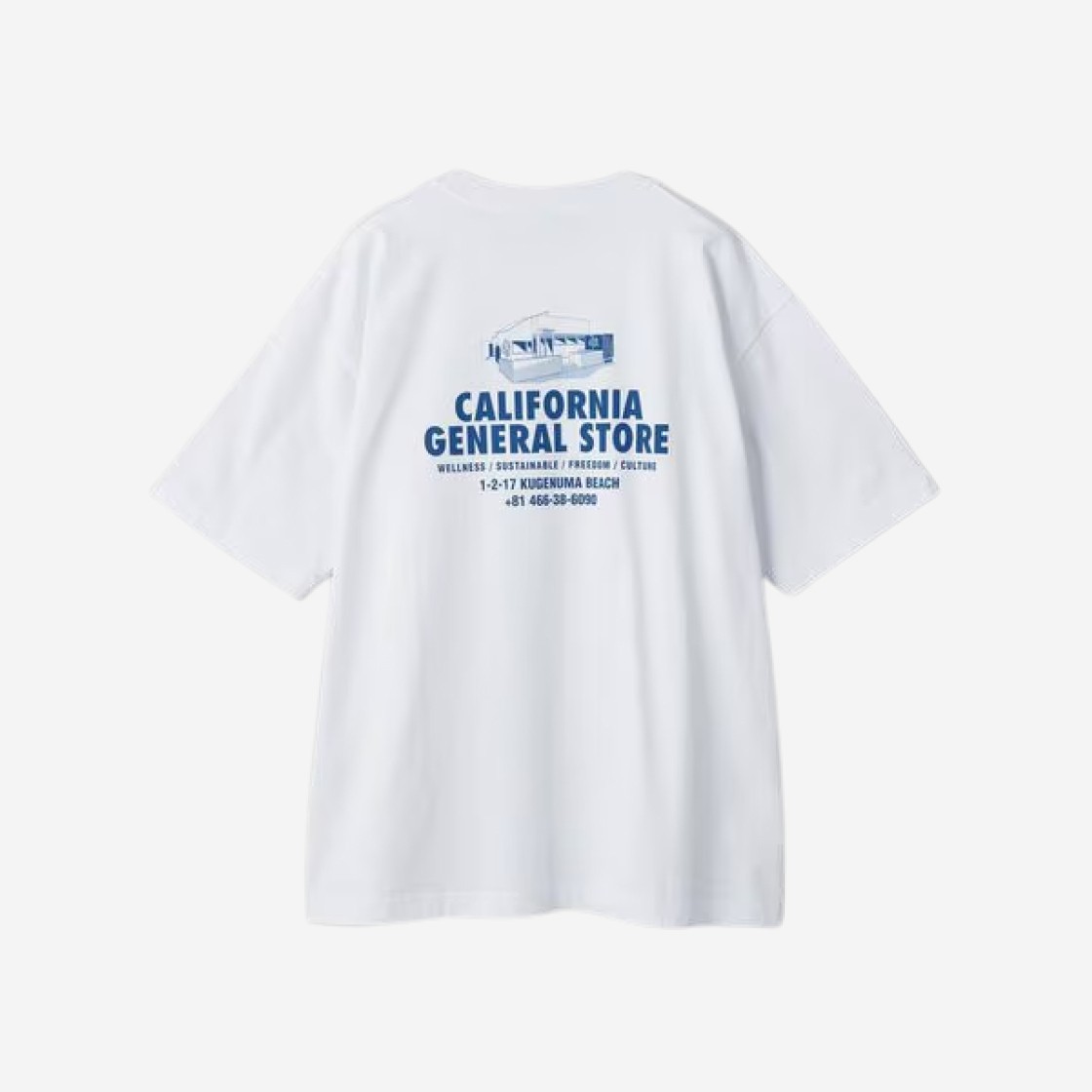 California General Store Organic Cotton Souvenir T-Shirt 1 White 상세 이미지 1